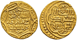 Ilkhaniden in Persien. Abu Sa'id AH 716-736 / AD 1316-1335 
Golddinar. Diler Ab-252. 7,13 g gutes sehr schön