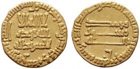  ISLAM   ABBASIDEN   al-Mahdi, 755-785 (158-169 AH)   (D) Dinar Album:214 (4,00 g).  Gold s.sch.
