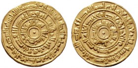  ISLAM   FATIMIDEN   al Moustansir 1036-1094 (427-487 AH)   (D) Dinar 446 AH, Kairo Bernardi:2129 (4,24 g).  Gold s.sch.