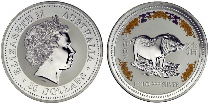  EUROPA UND ÜBERSEE   ALBANIEN   AUSTRALIEN   (D) 30 Dollars (1 Kilogramm) 2007....