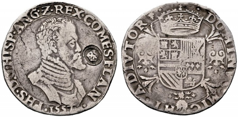  EUROPA UND ÜBERSEE   BELGIEN   Brabant   (D) Philipp II. 1556-1598 Ecu 1557 Fla...