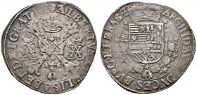  EUROPA UND ÜBERSEE   BELGIEN   Brabant   (D) Albert und Isabella 1598-1621/1623 Lot 2 Stk.: Patagon o. J. und 1617, beide Antwerpen. Delm:254 f.s.sch...