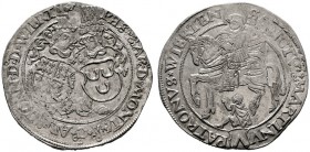  EUROPA UND ÜBERSEE   BELGIEN   Horn   (D) Philipp de Montmorency 1540-1568 Taler o.J. Av.: PHS BARD MONT M C AB HORN DD WIERT, zwei behelmte Wappen v...