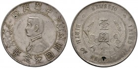  EUROPA UND ÜBERSEE   CHILE   CHINA   Republik 1912-1949   (D) Dollar (Yuan) o.J.(1927) Memento KM:Y318a; kl. Kratzer vzgl.