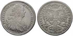  EUROPA UND ÜBERSEE   DEUTSCHLAND   Augsburg-Stadt   (D) Taler 1760 mit Titel und Portrait Franz I. Stephan Dav:1926 f.s.sch.