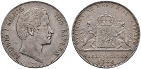  EUROPA UND ÜBERSEE   DEUTSCHLAND   Bayern   (D) Ludwig I. 1825-1846 Doppeltaler 1846 AKS:74; kl. Kratzer s.sch.