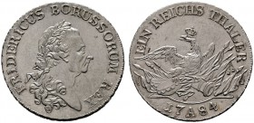  EUROPA UND ÜBERSEE   DEUTSCHLAND   Preussen   (D) Friedrich II. der Große 1740-1786. Taler 1784 A Berlin Neumann:505, Dav:2590 vzgl.+