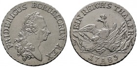  EUROPA UND ÜBERSEE   DEUTSCHLAND   Preussen   (D) Friedrich II. der Große 1740-1786. Taler 1785 A Berlin Neumann:505, Dav:2590 vzgl./f.vzgl.