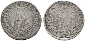  EUROPA UND ÜBERSEE   DEUTSCHLAND   Braunschweig-Wolfenbüttel   (D) Heinrich d.Jüngere 1514-1568. 1/4 Taler 1565 Goslar Welter:405 f.s.sch.