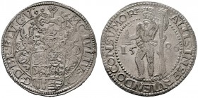  EUROPA UND ÜBERSEE   DEUTSCHLAND   Braunschweig-Wolfenbüttel   (D) Julius 1568-1589 Lichttaler 1586 Goslar Dav:9064, Welter:578 s.sch.