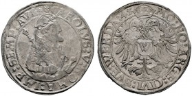  EUROPA UND ÜBERSEE   DEUTSCHLAND   Donauwörth-Reichsstadt   (D) Taler 1545 mit Titel u. Portrait Karl V. Dav:9170 s.sch.+