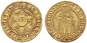  EUROPA UND ÜBERSEE   DEUTSCHLAND   Frankfurt   (D) Sigismund 1410-1437. Goldgulden (3,31 g), Frankfurt o.J. Mit Königstitel. Münzmeisterzeichen Halbm...