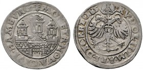  EUROPA UND ÜBERSEE   DEUTSCHLAND   Hamburg-Reichsstadt   (D) 1/2 Taler (16 Schilling) 1585 mit Titel Rudolf II.  R s.sch.