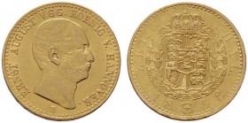  EUROPA UND ÜBERSEE   DEUTSCHLAND   Hannover   (B) Ernst August 1837-1851 10 Taler 1838 B Hannover AKS:87  Gold s.sch.+