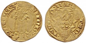  EUROPA UND ÜBERSEE   DEUTSCHLAND   Jülich-Kleve-Berg   (D) Reinald IV. 1402-1423 Goldgulden (3,46 g), Jülich o.J. Av.: Johannes der Täufer. Noss:152,...