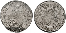  EUROPA UND ÜBERSEE   DEUTSCHLAND   Mansfeld   (D)  Johann Georg I.+1579, und Cristof II.  +1591 Taler 1559 Eisleben Dav:9484, Tornau:337c f.vzgl.