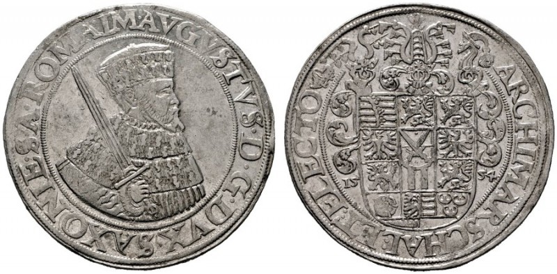  EUROPA UND ÜBERSEE   DEUTSCHLAND   Sachsen   (D) August 1553-1586 Taler 1554 An...