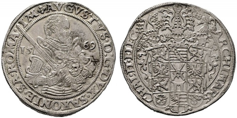  EUROPA UND ÜBERSEE   DEUTSCHLAND   Sachsen   (D) August 1553-1586 Taler 1569 HB...