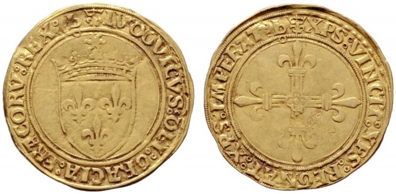  EUROPA UND ÜBERSEE   FRANKREICH   Ludwig XII. 1497-1515   (D) Ecu d'or au solei...