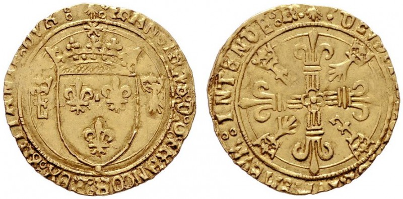  EUROPA UND ÜBERSEE   FRANKREICH   Franz I. 1515-1547   (D) Ecu d'or au soleil d...