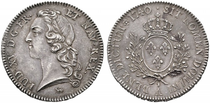  EUROPA UND ÜBERSEE   FRANKREICH   Ludwig XV. 1715-1774   (D) Ecu au bandeau 174...