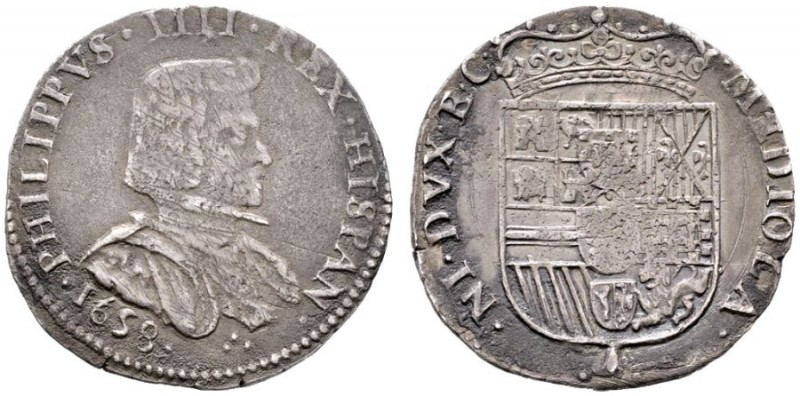  EUROPA UND ÜBERSEE   ITALIEN   Mailand   (D)  Filippo IV. di Spagna 1621-1665 Q...