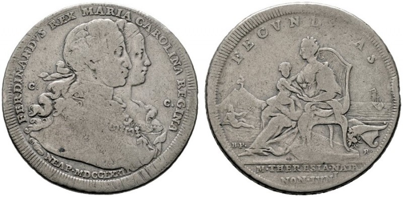  EUROPA UND ÜBERSEE   ITALIEN   Neapel   (D) Ferdinand IV. 1759-1799 Piastra 177...