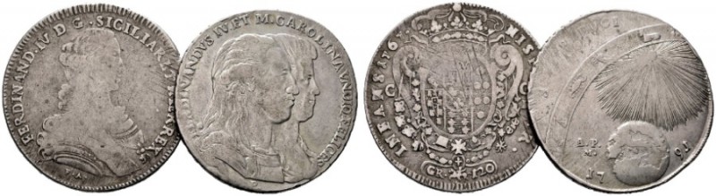  EUROPA UND ÜBERSEE   ITALIEN   Neapel   (D) Ferdinand IV. 1759-1799 Lot 2 Stk.:...
