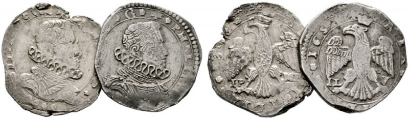  EUROPA UND ÜBERSEE   ITALIEN   Sizilien   (D)  Philipp IV. 1621-1665 Lot 2 Stk....