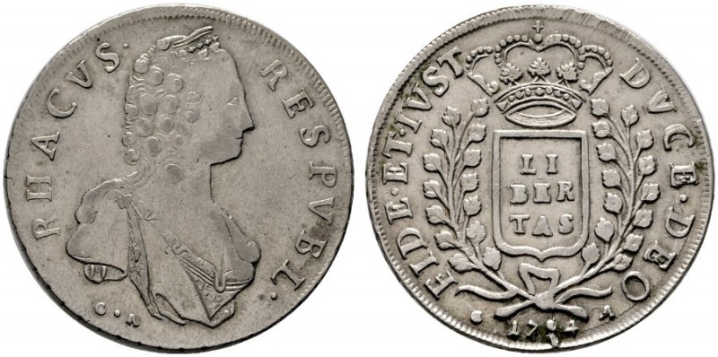  EUROPA UND ÜBERSEE   KROATIEN   Ragusa   (D) Libertina 1794 GA Dav:1641 s.sch.