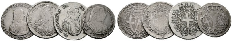  EUROPA UND ÜBERSEE   MALTA   (D) Lot 21 Stk.: AR-Münzen 2 Scudi 1738, 1774, 179...