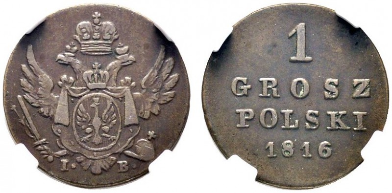  EUROPA UND ÜBERSEE   POLEN   Kongreßpolen   (D) Alexander I. 1801-1825 Grosz 18...