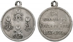  EUROPA UND ÜBERSEE   RUSSLAND   Nikolaus II. 1894-1917   (D) AR-Verdienstmedaille (12,59 g); (von M. Gabe) für Kämpfer in Zentralasien zwischen 1853-...