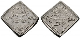  EUROPA UND ÜBERSEE   SCHWEDEN   (D) Erich XIV. 1560-1568 Klippe zu 16 Öre 1562, Stockholm SM:43b s.sch.