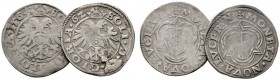  EUROPA UND ÜBERSEE   SCHWEIZ   Neuenburg   (D) Heinrich I. 1573-1595 Lot 2 Stk.: Batzen 1562 und 1564 HMZ:2-621 sch./f.s.sch.