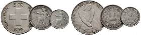  EUROPA UND ÜBERSEE   SCHWEIZ   Eidgenossenschaft   Lots   (D) Lot 66 Stk.: AR-Münzen 5, 10 und 20 Rappen 1850 (sch.); Franken 1850; 1/2 Franken 1850 ...