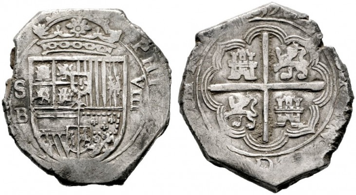  EUROPA UND ÜBERSEE   SPANIEN   (D) Philipp IV. 1621-1665 8 Reales Sevilla (?), ...