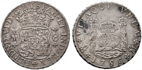  EUROPA UND ÜBERSEE   SPANIEN   (D) Ferdinand VI. 1746-1759 8 Reales 1756 MM, Mexiko Cayon:10615; Rv. kl. Kratzer s.sch.