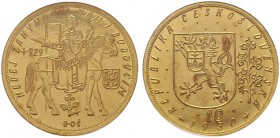  EUROPA UND ÜBERSEE   TSCHECHOSLOWAKEI   Republik 1918-1992   (B) 10 Dukaten 1930 in NGC-Holder:MS 64 Fr:4, KM:14  Gold R stplfr.
