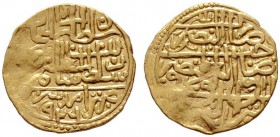  EUROPA UND ÜBERSEE   TÜRKEI  (D) Süleyman I. "der Prächtige" 1520-1566 (926-974 AH).  Sultani 926 AH Amid (3,38 g); Prägeschwäche Gold s.sch.