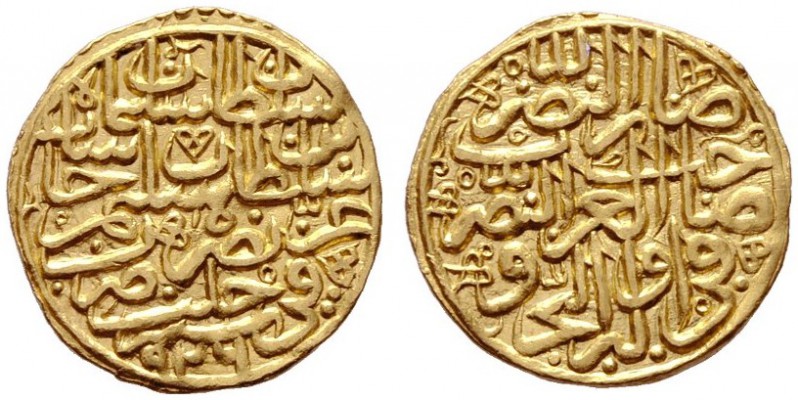  EUROPA UND ÜBERSEE   TÜRKEI   (D) Sultani 926 AH Haleb (3,46 g)  Gold vzgl.