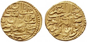  EUROPA UND ÜBERSEE   TÜRKEI   (D) Sultani 926 AH Haleb (3,41 g); Schurfkratzer  Gold s.sch.