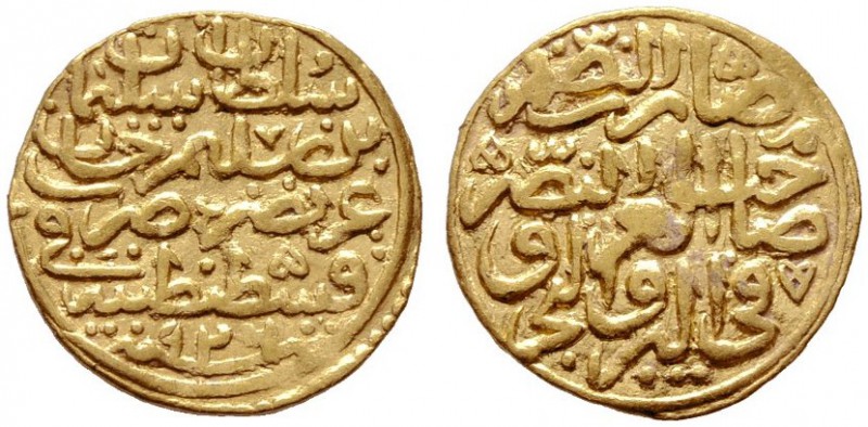  EUROPA UND ÜBERSEE   TÜRKEI   (D) Sultani 926 AH Kostantiniye (3,47 g)  Gold s....