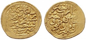  EUROPA UND ÜBERSEE   TÜRKEI   (D) Sultani 926 AH Misr (3,50 g)  Gold s.sch.