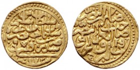  EUROPA UND ÜBERSEE   TÜRKEI   (D) Sultani 972 AH Amid (3,45 g)  Gold s.sch.