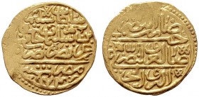  EUROPA UND ÜBERSEE   TÜRKEI   (D) Sultani 974 AH Misr (3,52 g); leichte Prägeschwäche  Gold s.sch.