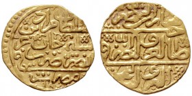  EUROPA UND ÜBERSEE   TÜRKEI   (D) Murad III. 1574-1595 (982-1003 AH) Sultani 982 AH Misr (3,40 g)  Gold s.sch.