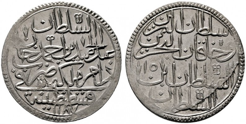  EUROPA UND ÜBERSEE   TÜRKEI   (D) Abdul Hamid I. 1774-1789 (1187-1203 AH) 2 Zol...