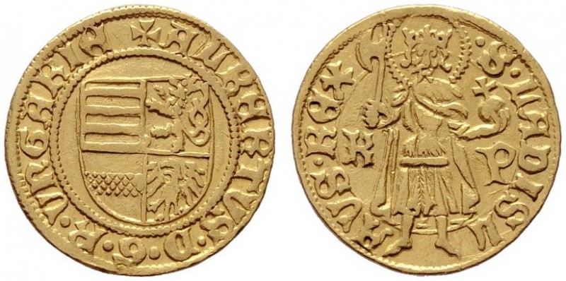  EUROPA UND ÜBERSEE   UNGARN   (D) Albert 1437-1439 Goldgulden o.J. (1440) Kremn...