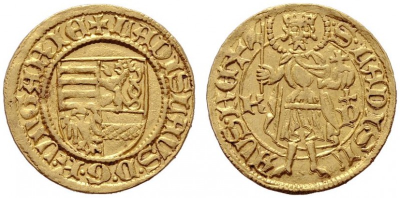  EUROPA UND ÜBERSEE   UNGARN   (D) Ladislaus V. 1453-1457 Goldgulden o.J. (1447-...